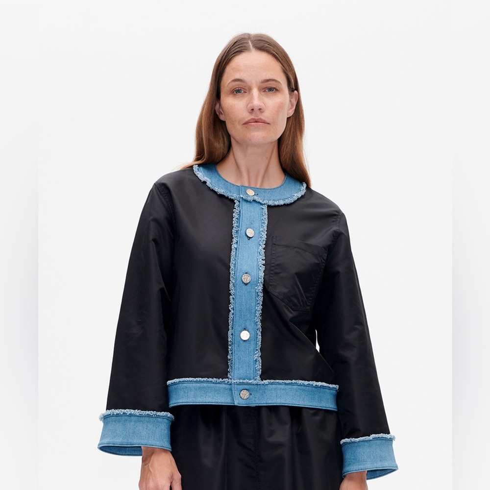 Baum Und Pferdgarten Babette Black and Blue Women's Jacket